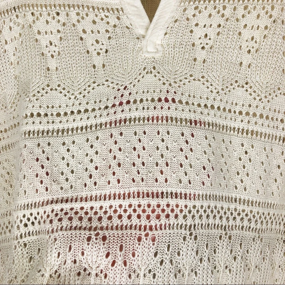 Free People Once Upon a Time Crochet Top | Ivory | Size XS